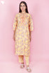 Bizzy Lizzy Kurta And Pant Set With Kota Dupatta In Block Print